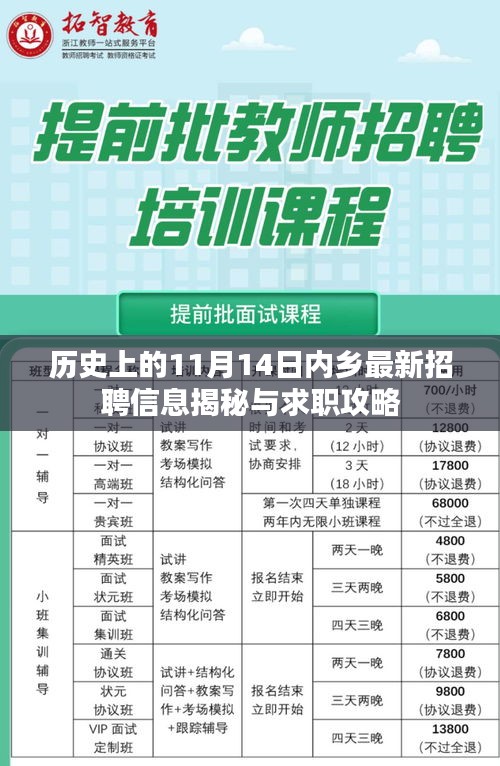 历史上的11月14日内乡最新招聘信息揭秘与求职攻略