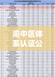 渝中区体系认证公司权威排名榜单及影响力解析