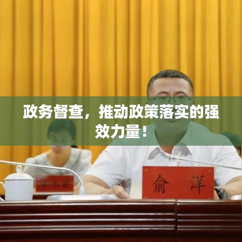 政务督查，推动政策落实的强效力量！